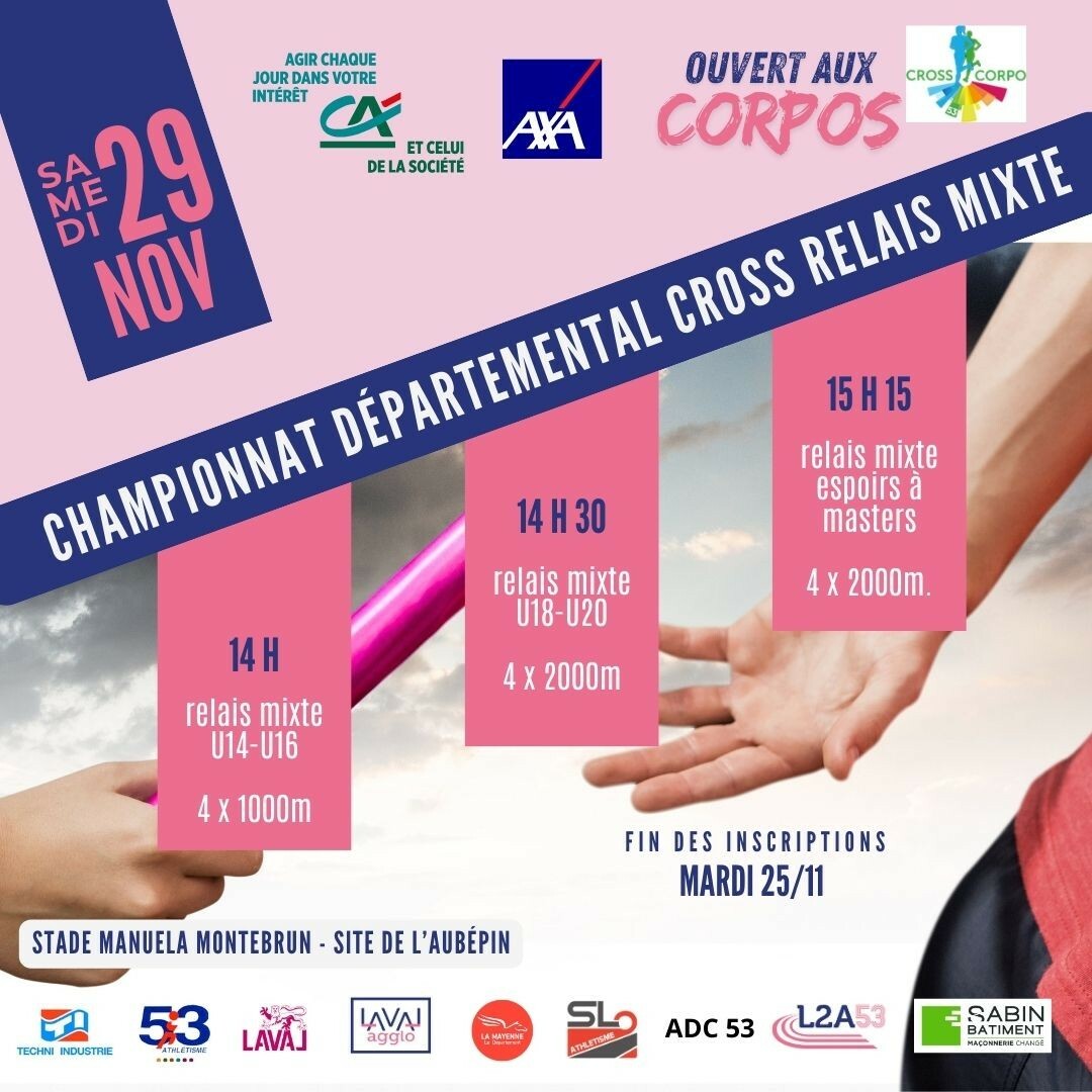 Championnat Départemental Cross Relais Mixte